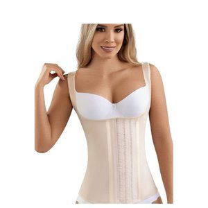 Lady Slim Waist Cincher/Trainer Vest Size L- Nude